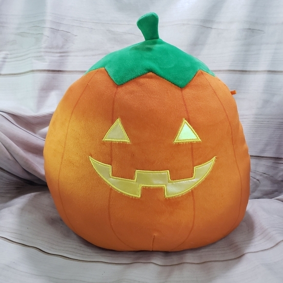 Squishmallows Saul Jack O Lantern Pumpkin Squish Plush 14 Inch 2022 Halloween - Picture 1 of 10